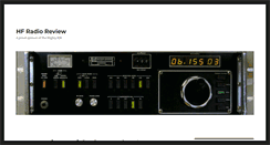 Desktop Screenshot of hfradioreview.com